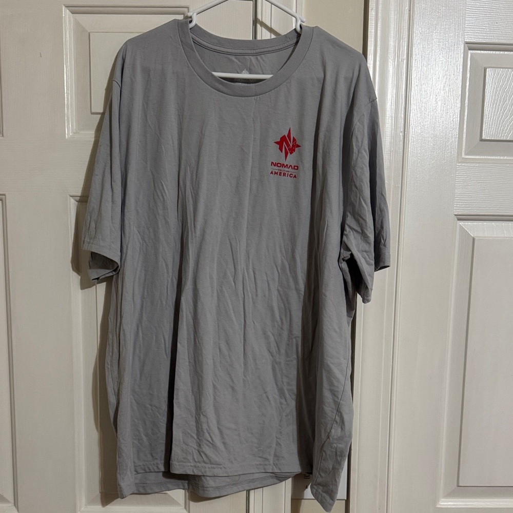 Nomad Gray and Red Men's Short Sleeve Tee